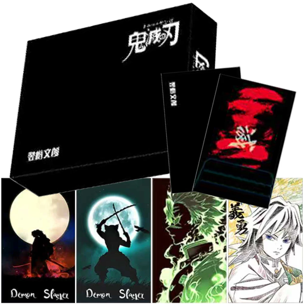 

Demon Slayer Collection Card Japanese High Score Fantasy Battle Anime Creative Peripheral Color Paper Card Christmas Party Gift