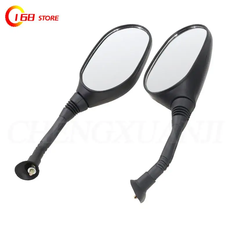 2Pcs/Pair Universial 6mm 8mm Motorcycle Mirror Scooter E-Bike Rearview Mirrors Electromobile Back Side Convex Mirror