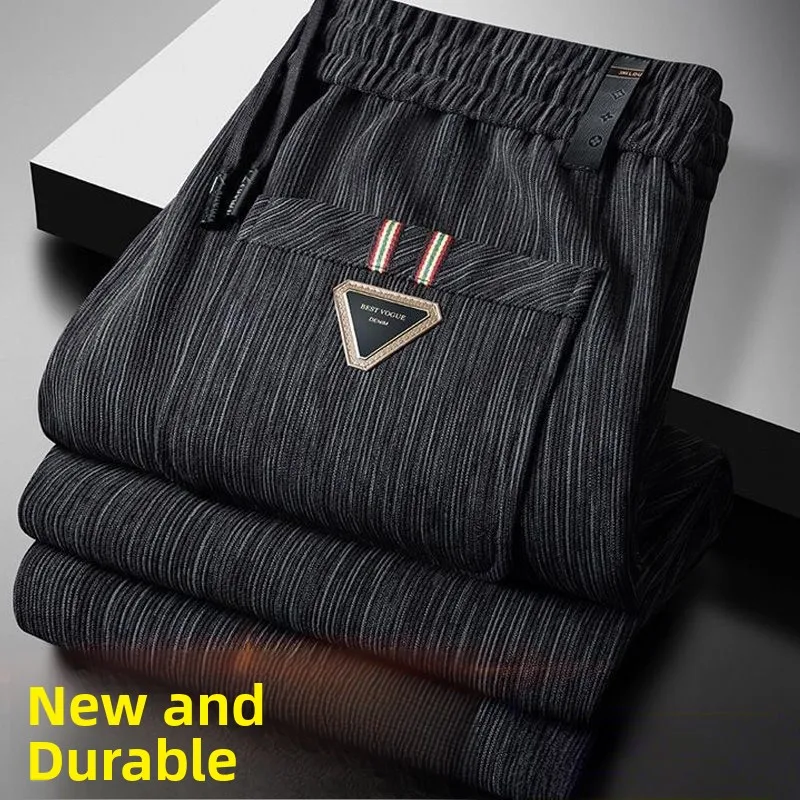 

Men's Work Trousers Corduroy Fce Lined Autumn Winter Thi Large Size Long Pants Faionable Urban Sle Casual Scenarios