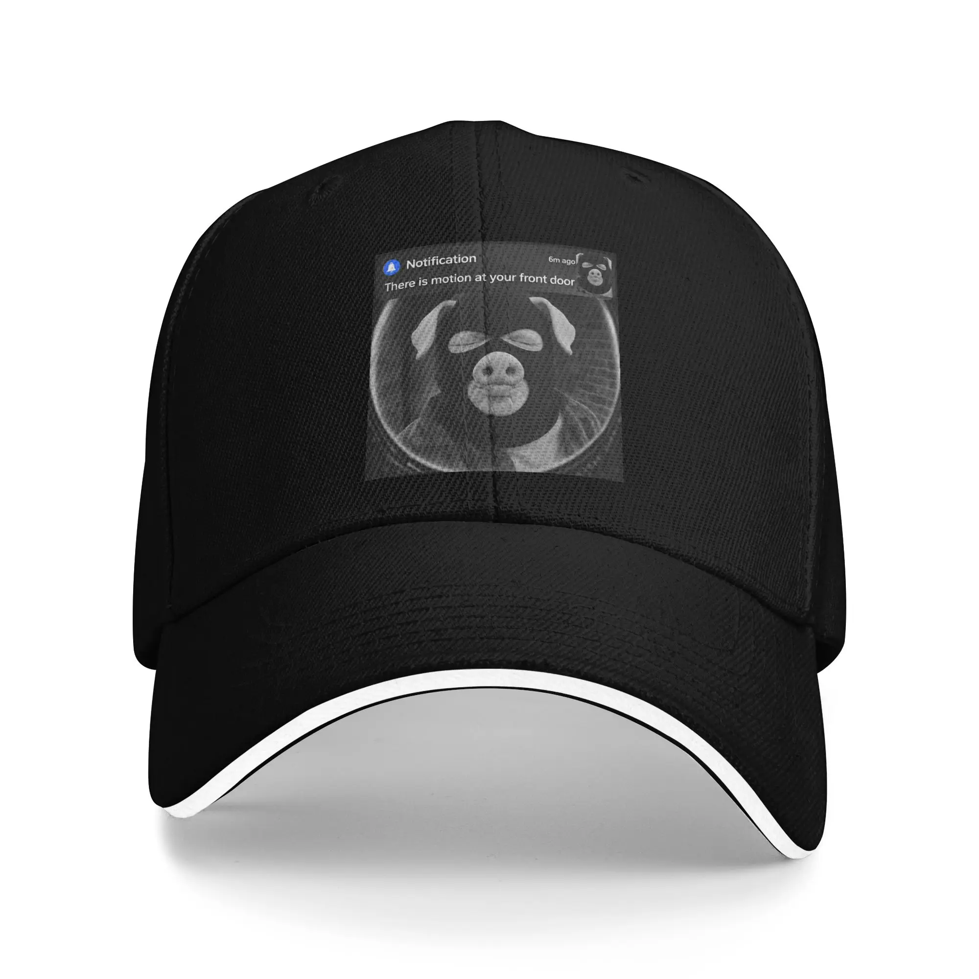 Cute John Pork Ski Mask Front Door Motion Meme Sun Baseball Cap Summer Casual Hip Hop Hats For Men Outdoor Gym Snapback Cap
