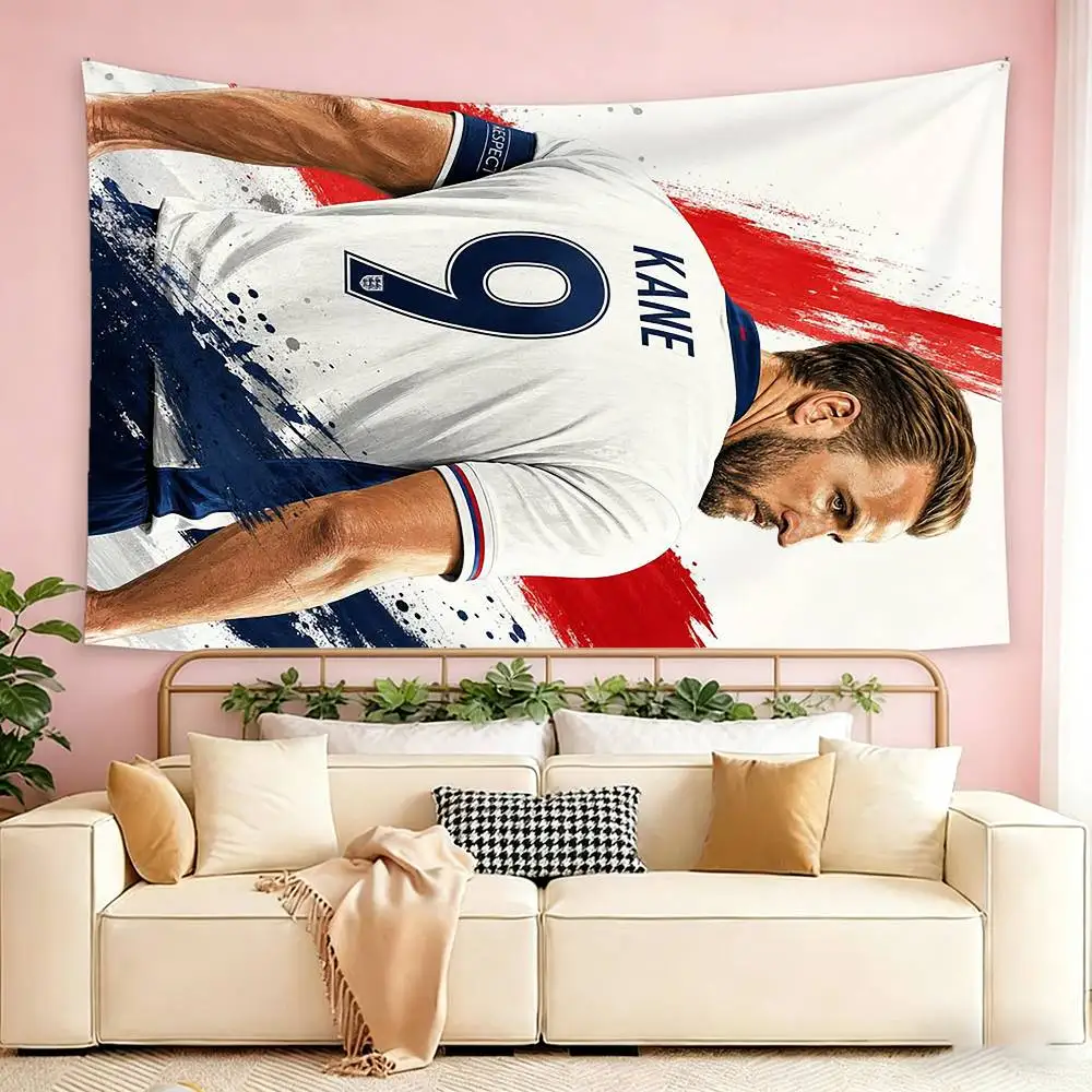 Football Harry Kane   Flags Wall Hanging Tapestry Outdoor Garage Room Decorative flag Background Blanket