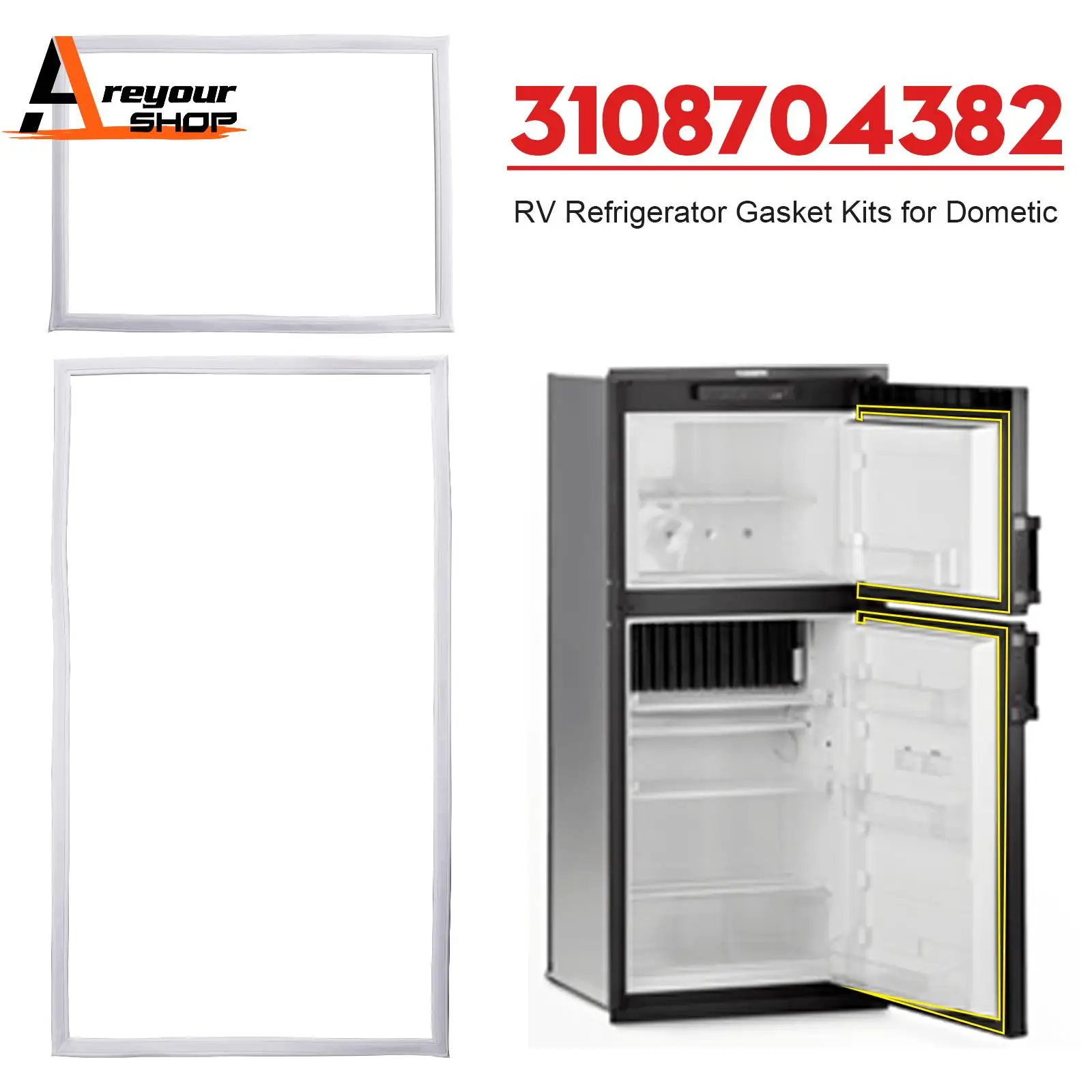 

Комплекты прокладок для холодильников Areyourshop RV 3108704382 для Dometic RM2852 RM3862 RM2862 RM4872