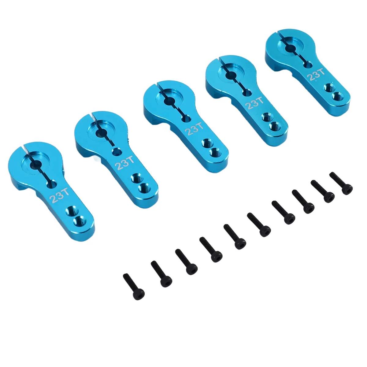 5Pcs 23T Metal Servo Arm Horn with Screws for 1/10 RC Car Parts Accessories
