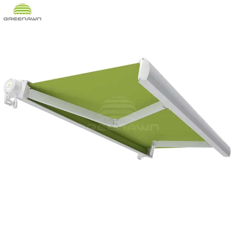 Outdoor Waterproof Retractable Awning Full Box Aluminum Parts Durable Sun Shade Canopy System for Patio Garden Terrace