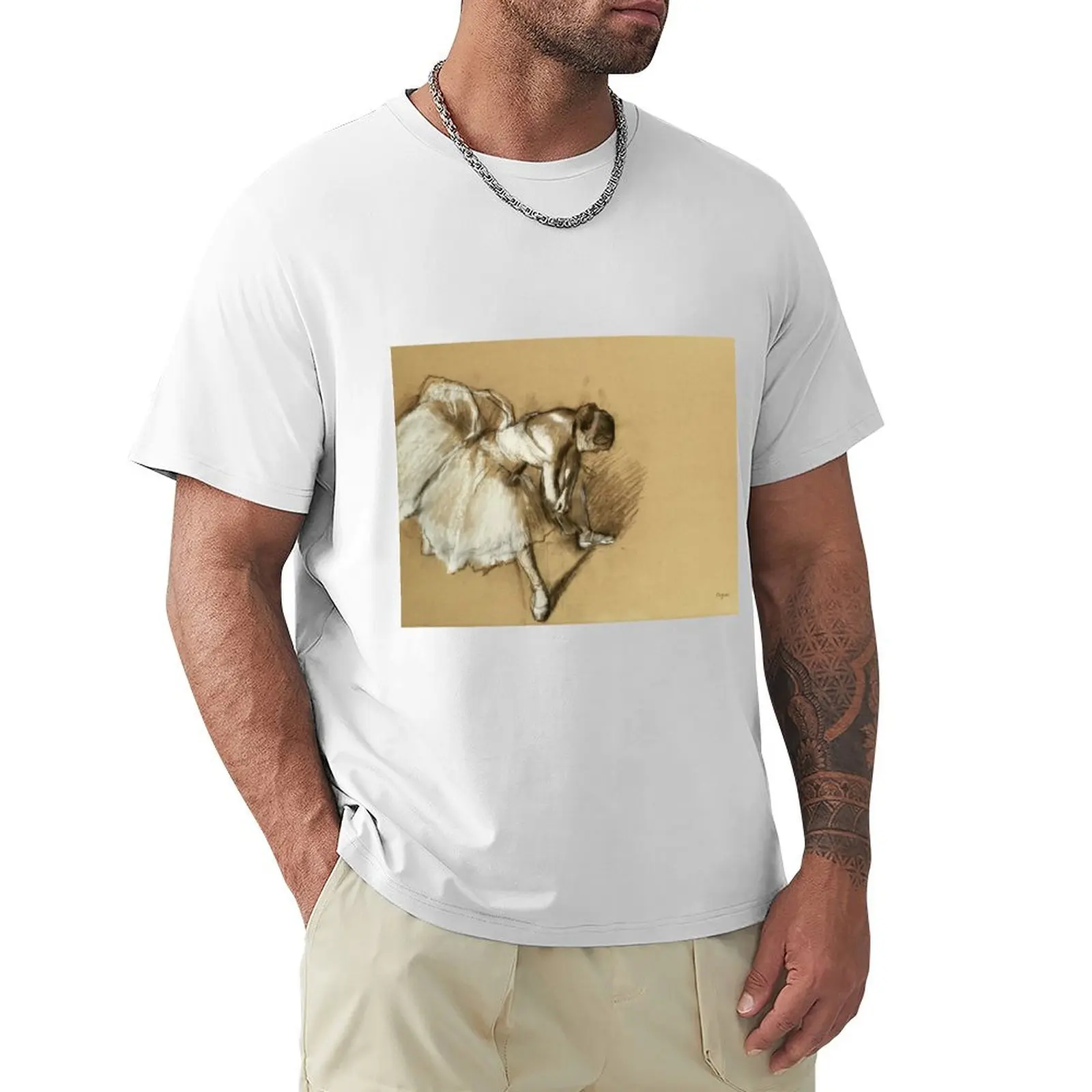 Edgar Degas - Dancer Adjusting Her Shoe T-Shirt cute clothes tees plus size tops t shirt men