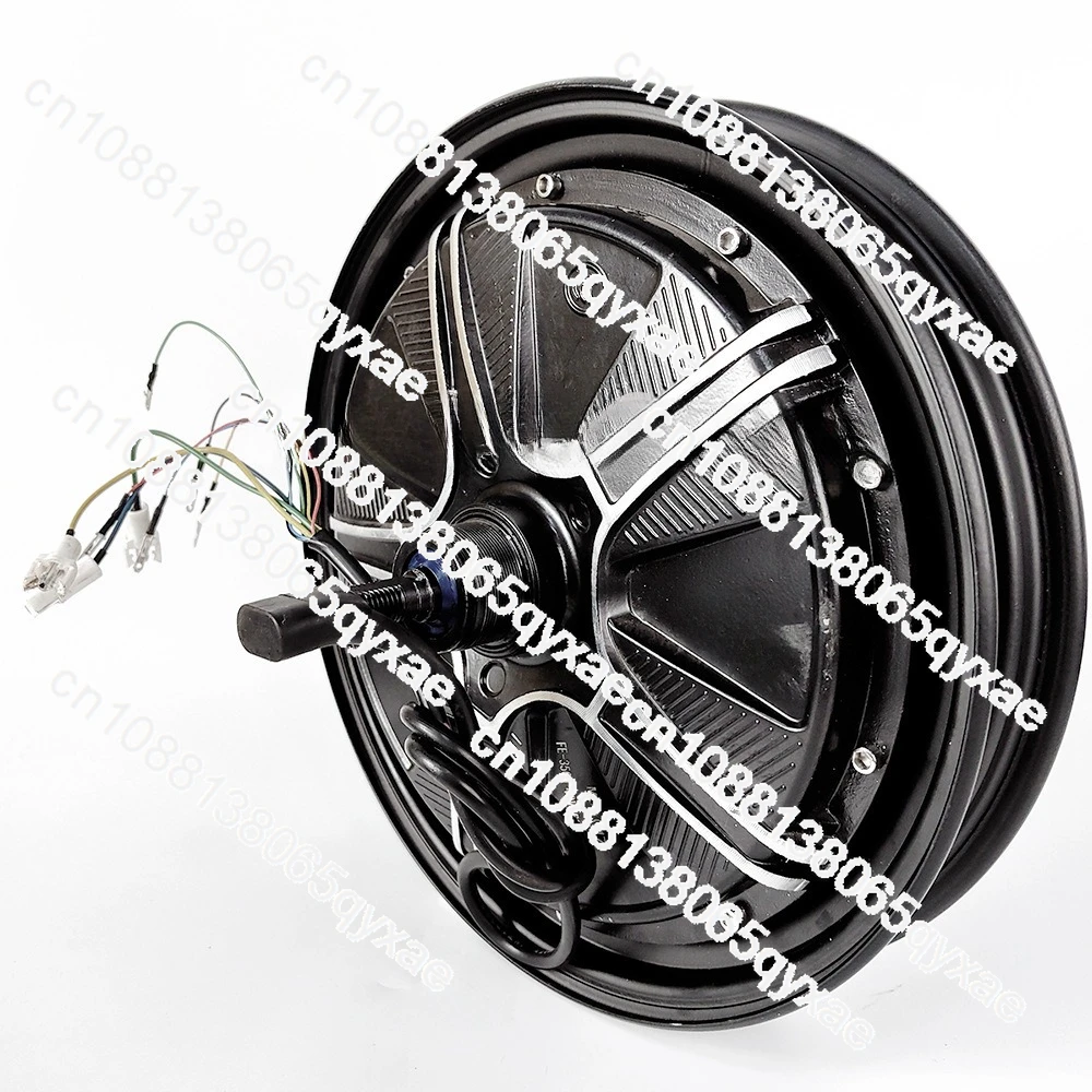 48v350w14-Inch Pure Copper Integrated Wheel Brushless Kite Reel Winder with Brake Motor/Fit 14*2.125-2.50 Tire