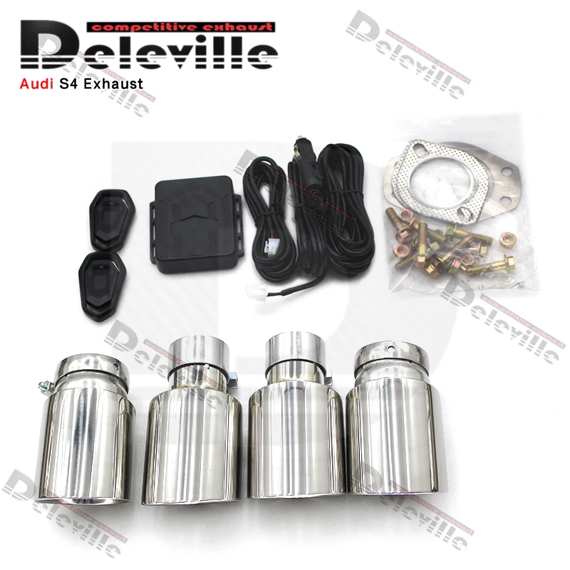 Audi S4 2013-2021 Valvetronic 배기 머플러 배기 시스템 용 304 스테인레스 스틸 배기 파이프