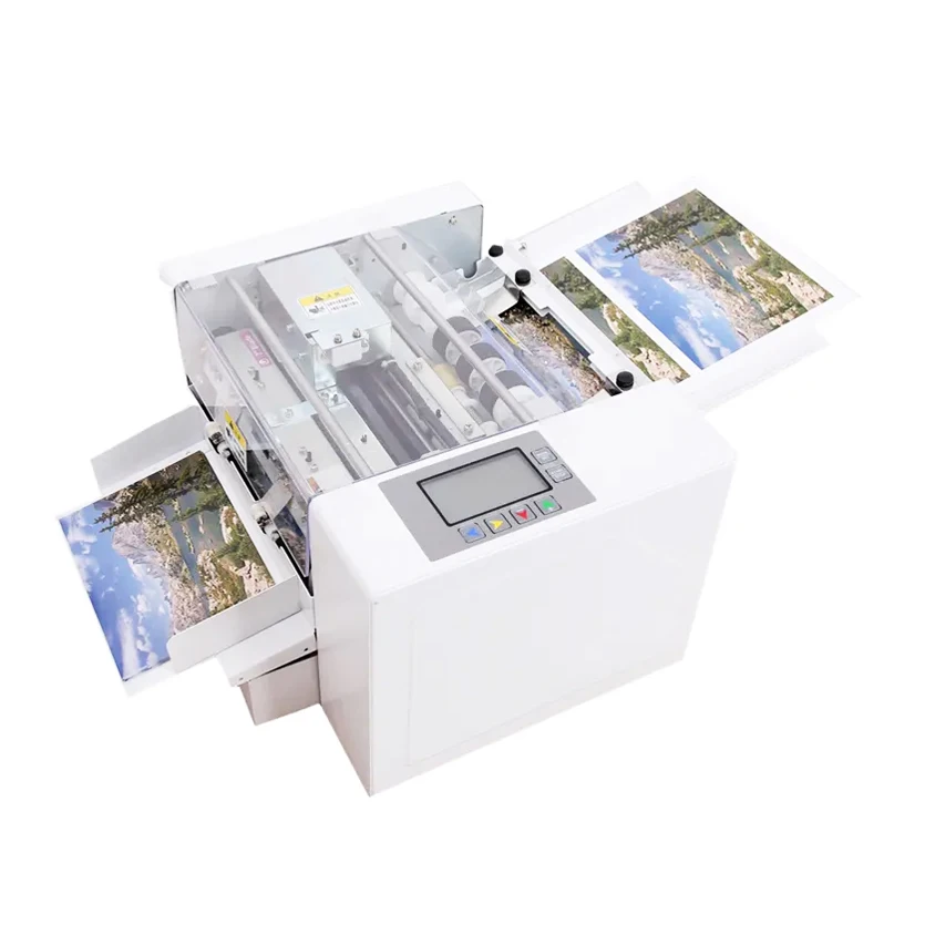 

U-C220 A4 Card Cutter Machine Auto Feeding Business Card Cutting Machine Name Card Photo Cutter