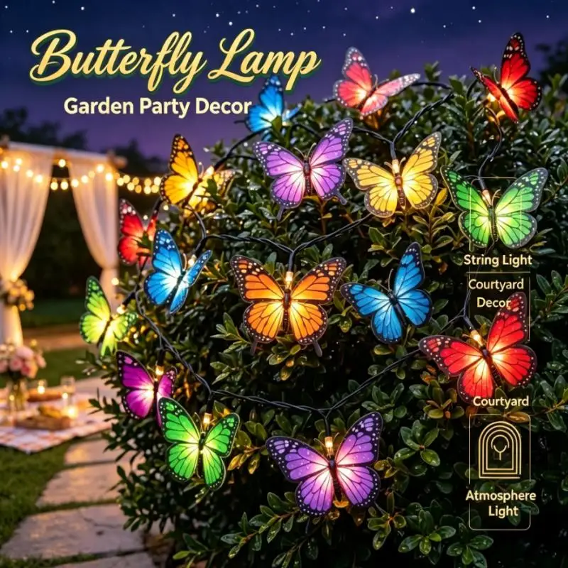 luzes-de-cordao-solares-em-forma-de-borboleta-para-decoracao-de-jardim-led-a-prova-d'Agua-para-ambiente-de-festa-casamento-e-festival