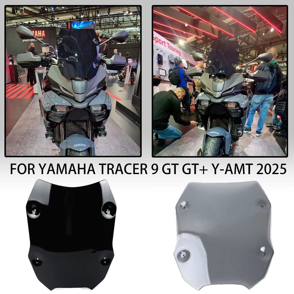 

Лобовое стекло мотоцикла для Yamaha Tracer 9 GT/GT + 2025, дорожный ветрозащитный экран, козырек, лобовое стекло, ветровой дефлектор