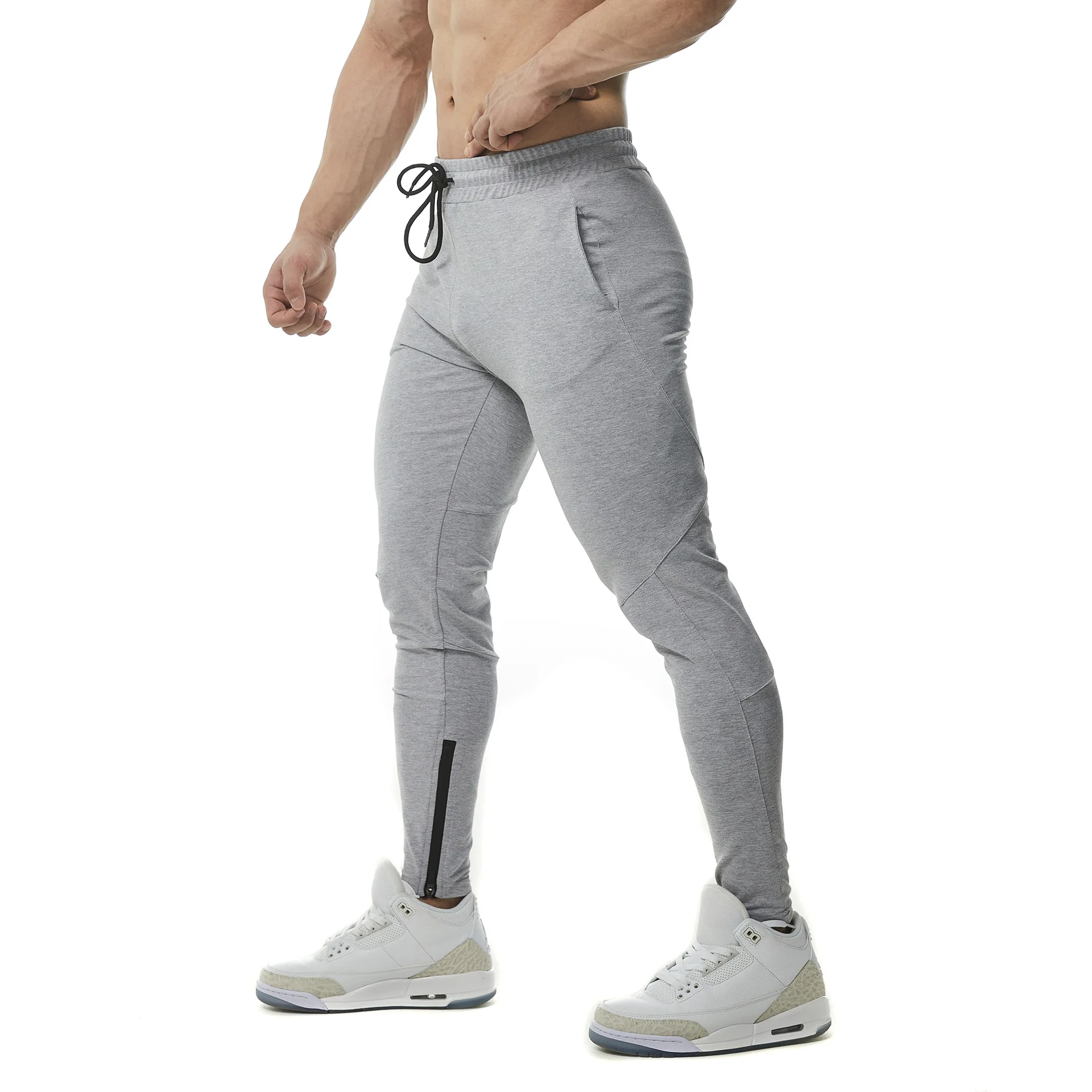 

Men's Fitn Sports Long Pants Autumn Outdoor Casual Cotton Polyester Breathable Slimming New Sle Tagkita Youth Running Tr...
