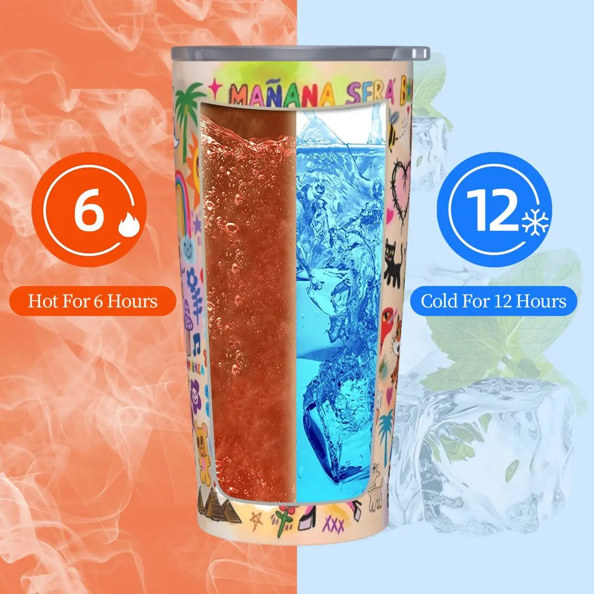 Stainless Steel Tumbler Musician K-Karol G Thermal Mug Colombian Singer Provenza Bichota Cold Drink Car Mugs Travel Water Bottle