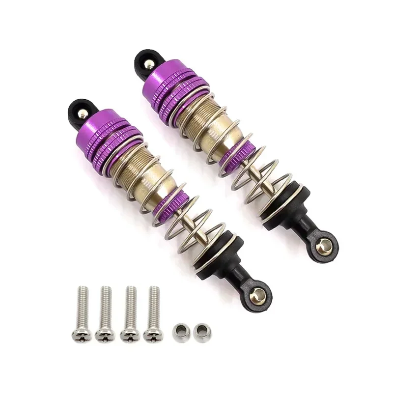 Metal Shock Absorber Damper para RC Car, Peças de atualização, Acessórios para WLtoys 144001, 124019, 124018, 2Pcs, 4Pcs