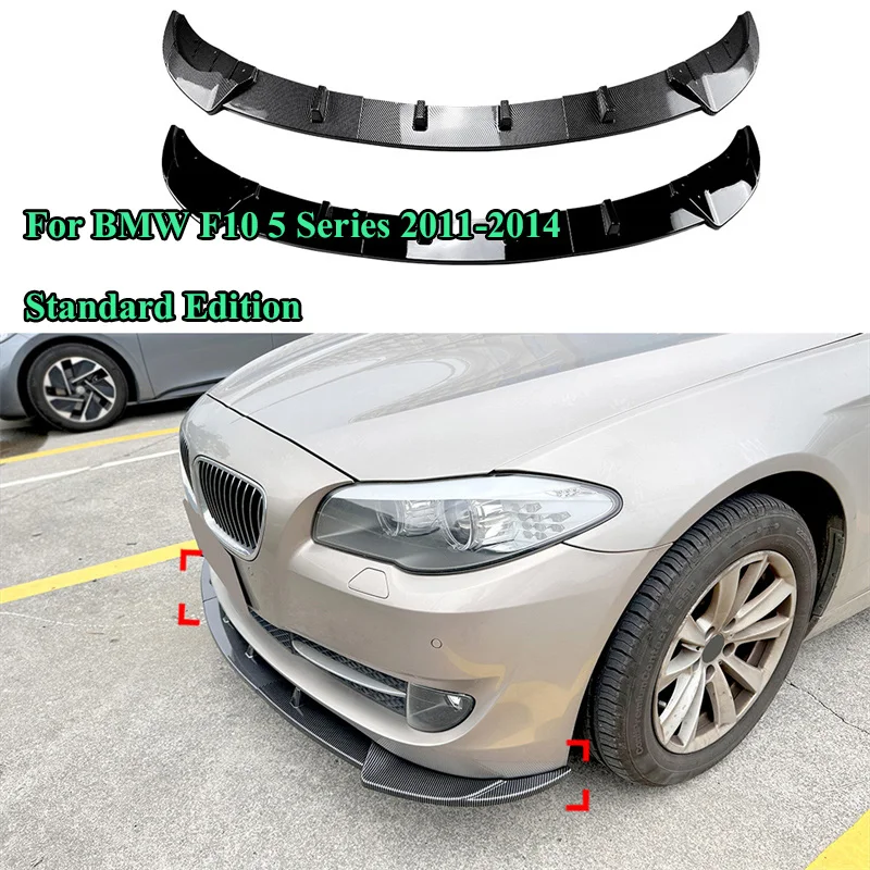 

For BMW F10 5 Series 2011-2014 Standard Edition Car lower Front Bumper Spoiler Lip Lower Splitter Spoiler Diffuser Deflector