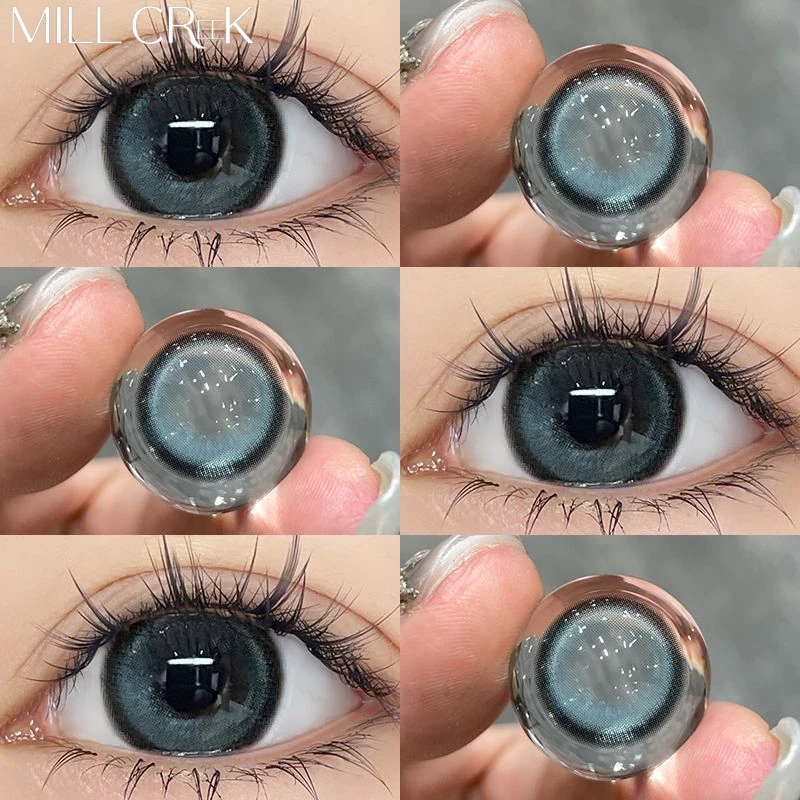 Colored Contact Lenses Myopia Lenses with Diopters Cosmetic Contact Lens Wholesale 100 pcs Yearly Eye Beautiful Pupil Makeup