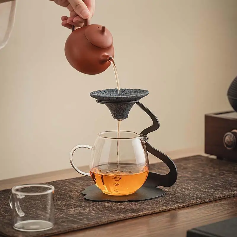 Heat Resistant Ceramic Microporous Filter Tea Strainer Set Multifunctional Coffee Filter Cup Suitable For Brewing Tea And Coffe