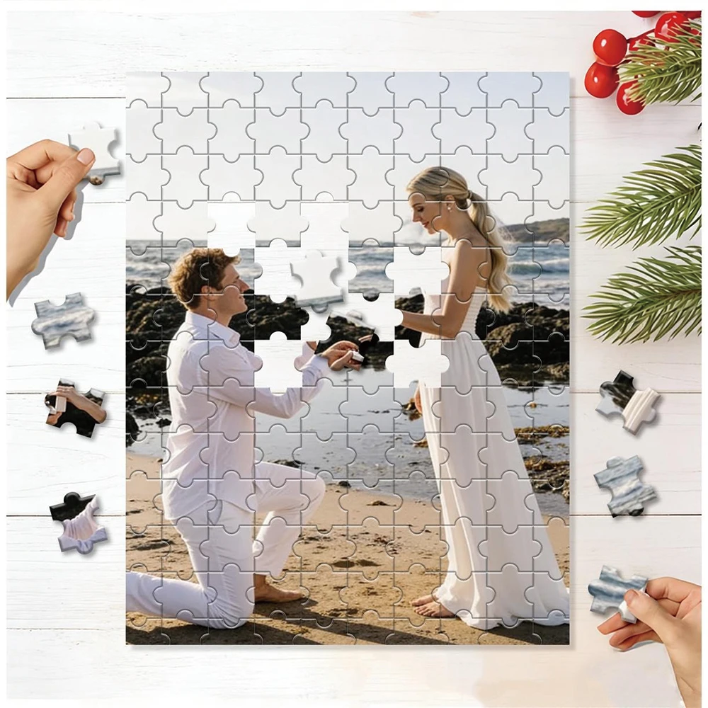 35/300/500/1043pcs Personalized Custom Photo Puzzle Wedding Photos Family Memories Personalized Gifts For Women/Men