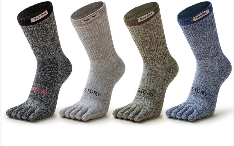 2026 Herbst Winter Herren Sport Fünf-Zehen-Socken Baumwolle Schweißabsorbierend Geruchshemmend Wandern Split-Toe Socken Radfahren Sportsocken – Detail 5