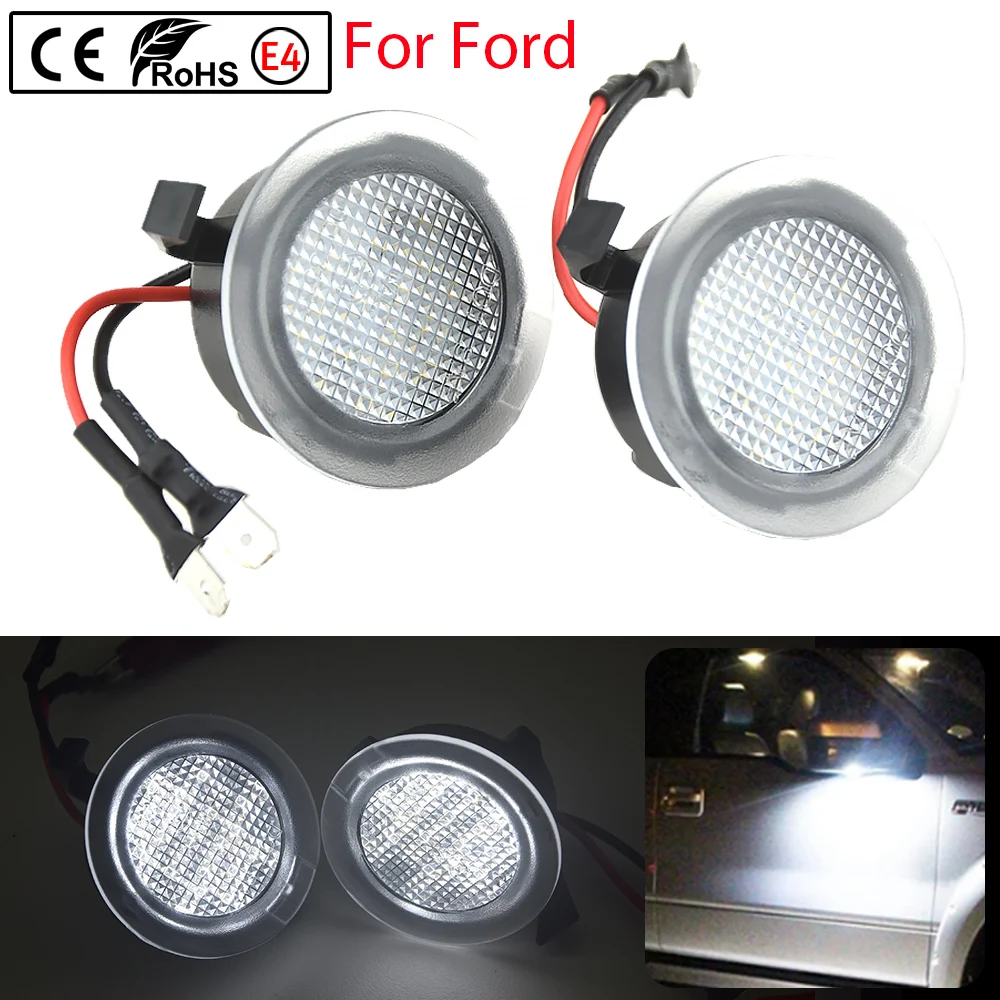 

For Ford Police Interceptor Sedan 2013-2019 LED Puddle Lights Side Rear View Mirror Puddle Welcome Light