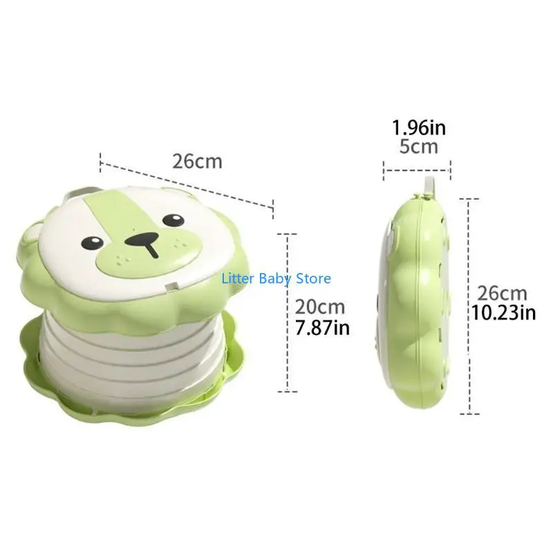 N80C كرسي قعادة للأطفال طفل رضيع السفر المرحاض قعادة لمقطورة التخييم المحمولة #6