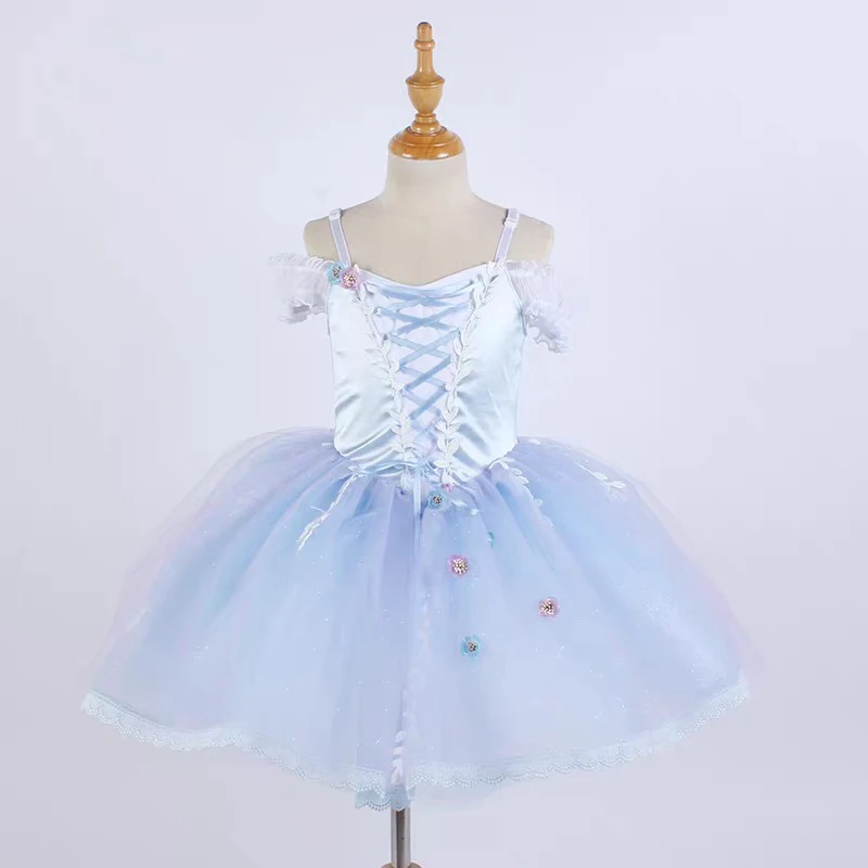 Jupe de danse de cygne de Ballet pour enfants, nouveau Style de luxe, vêtements de danse Tutu pour filles, jupe de danse de compétition de Ballet élégante
