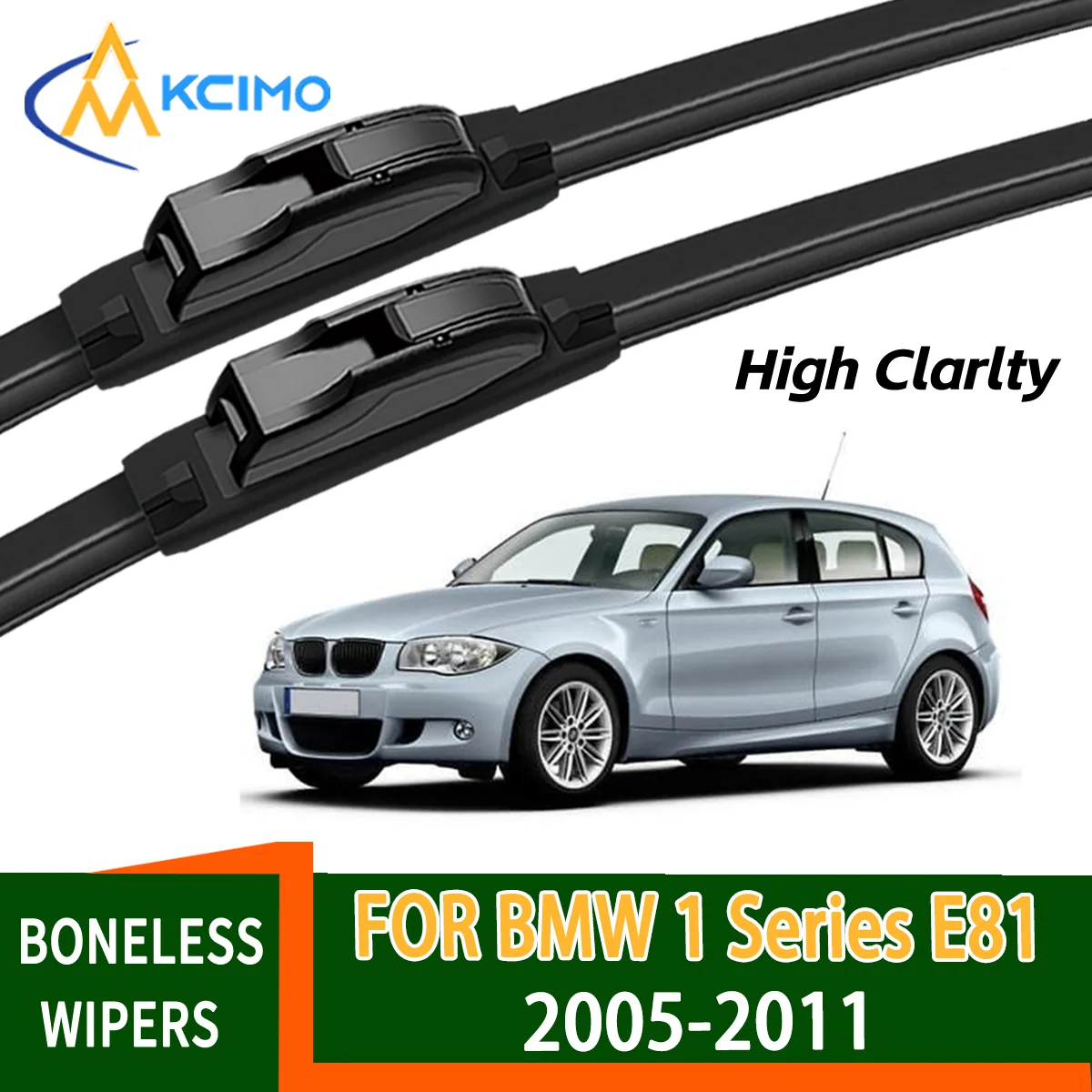 

Для BMW Щетки стеклоочистителя для BMW 1 серии E81 (2005-2011), прочные, бесшумные, передние, для замены, аксессуары для авто