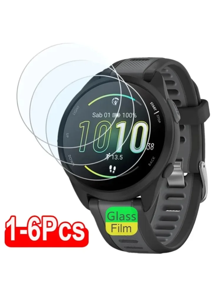 Gehärtetes Glas für Garmin Forerunner 165 165Music 9H Premium Clear HD Displayschutzfolie für Garmin165 Schutzfolie Zubehör