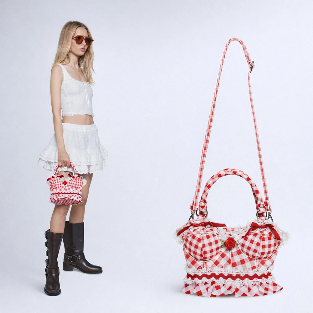 

Sexy Lingerie Women Bow Pajamas Crossbody bag Women Funny cute shoulder bags for girls novalty female phone purses Handbag