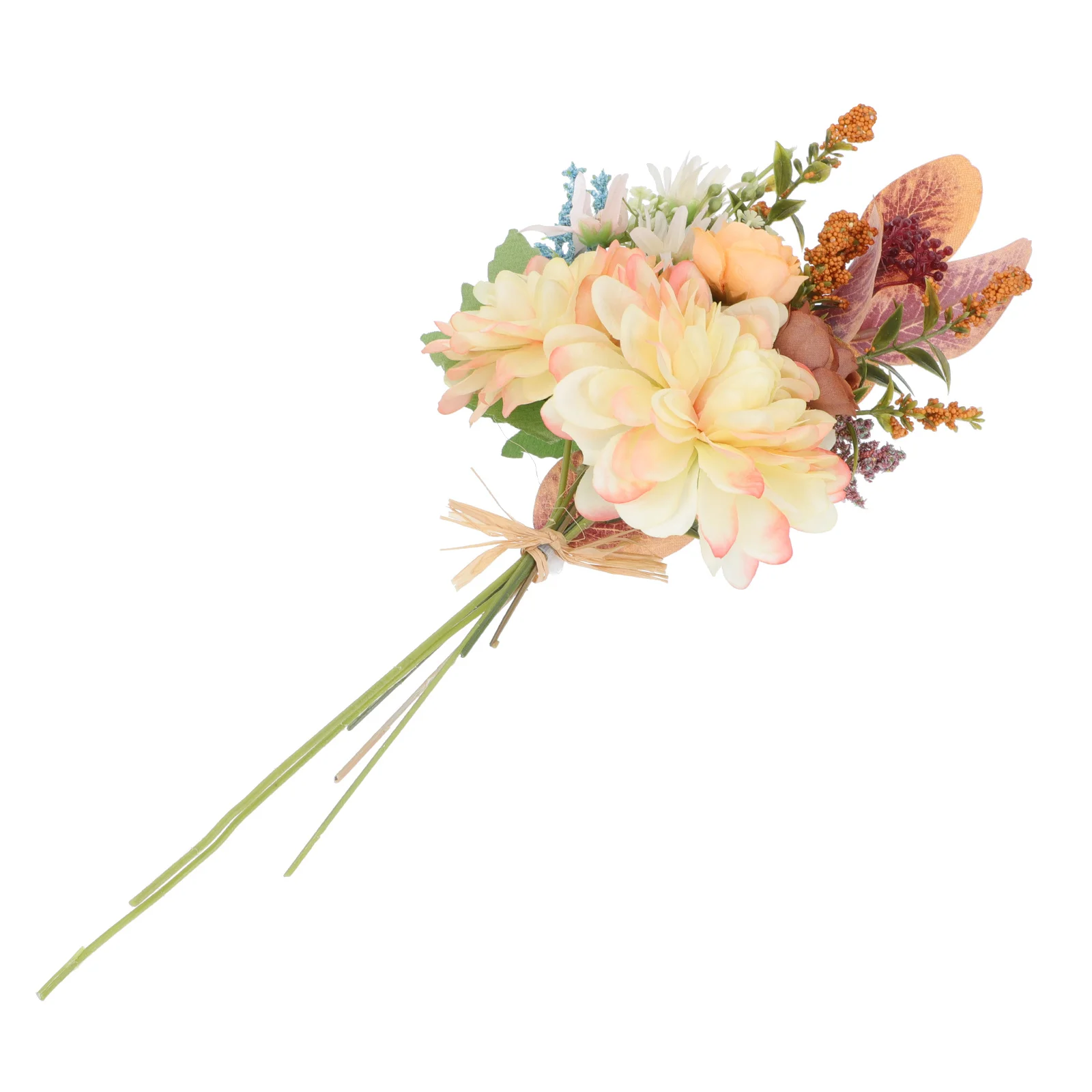 

Artificial Bouquet Flowers Fake Dining Table Decor Faux Floral Arrangements Accessories Plastic Decoration
