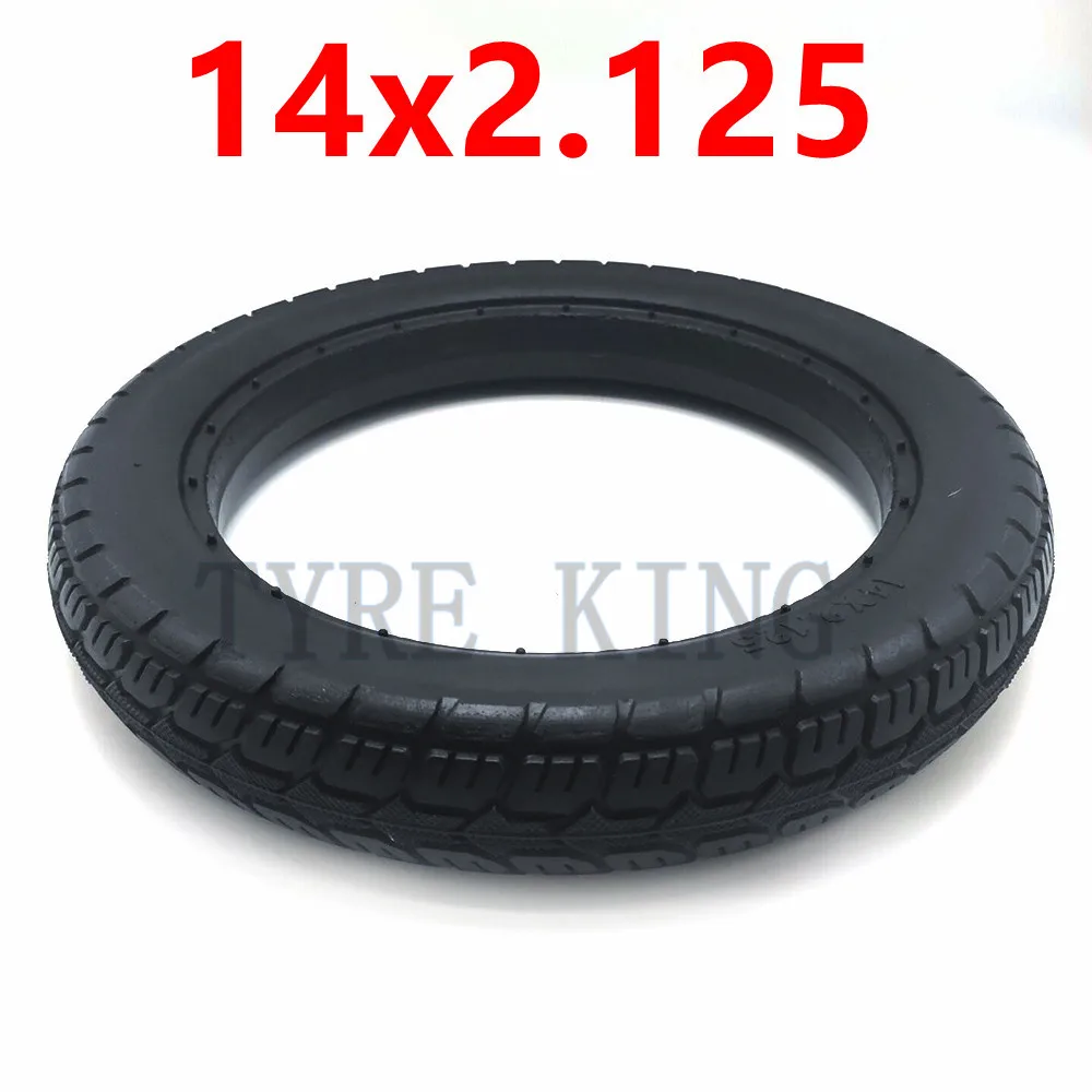 High Quality 14x2.125 Solid Tyre 14*2.125 Thickened Explosion-proof Tire for Folding Electric Bicycle E-bike Accessories