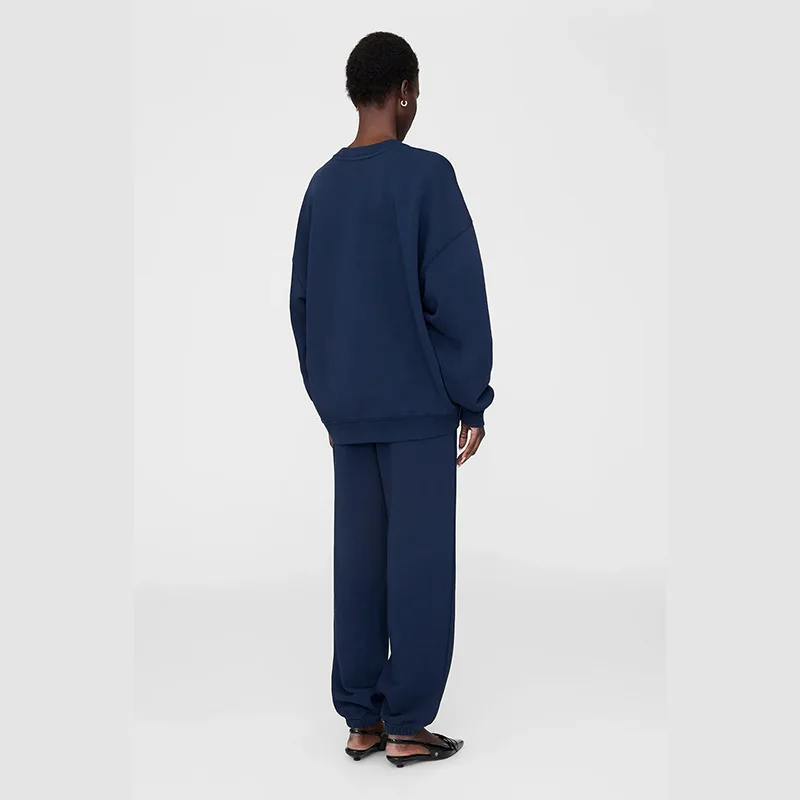 أوائل الخريف جديد أمريكا الشمالية المتخصصة AB الكلاسيكية إلكتروني التطريز المخملية القطن الصوف الرياضة المرأة Sweatpants