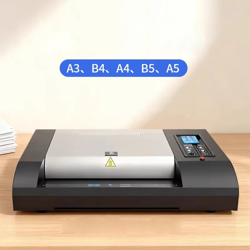 A3/A4 Document Photo Hot and Cold Laminating Machine Six Roller Laminating Machine for Office and Home Use Iron-shell Laminator