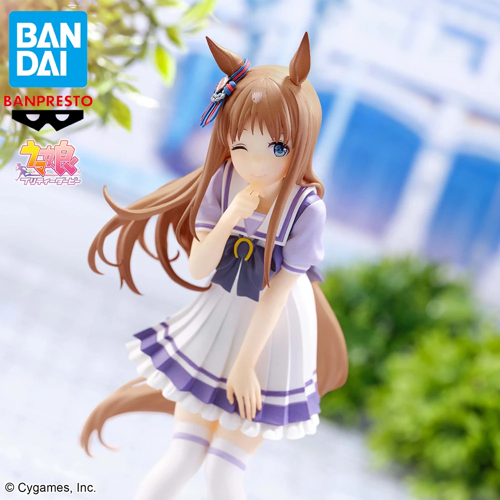 Original Genuine BANDAI BANPRESTO Uma Musume Pretty Derby Grass Wonder Anime Figure Boxed Premium Table Ornament Model Toy Gift