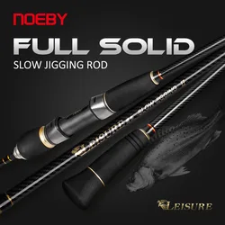 Noeby Full Solid Slow Jigging Fishing Rod 1.83m 1.96m M ML High Sensitivity Spinning Baitcast 2 Section Saltwater Fishing Rods