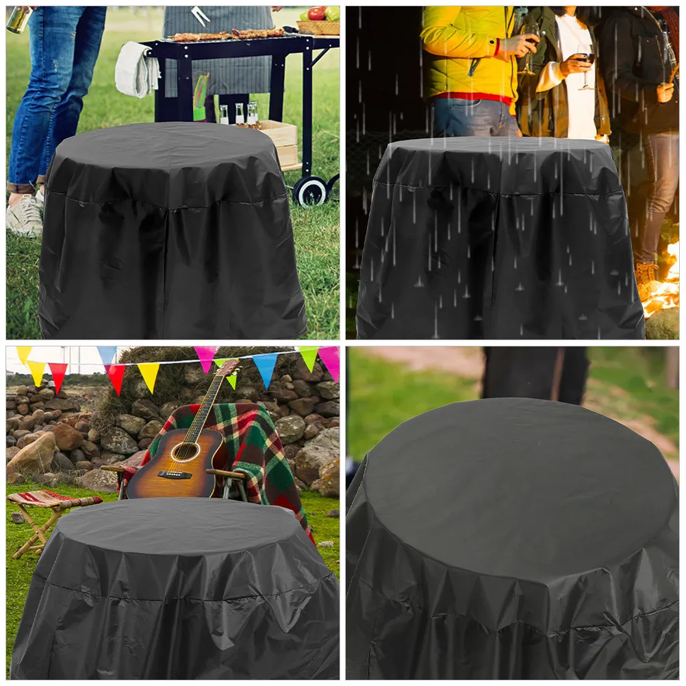 210D Waterproof Bbq Grill Cover Heavy Duty Round Outdoor Protector Camping Patio Weatherproof Grill Cooking view 6