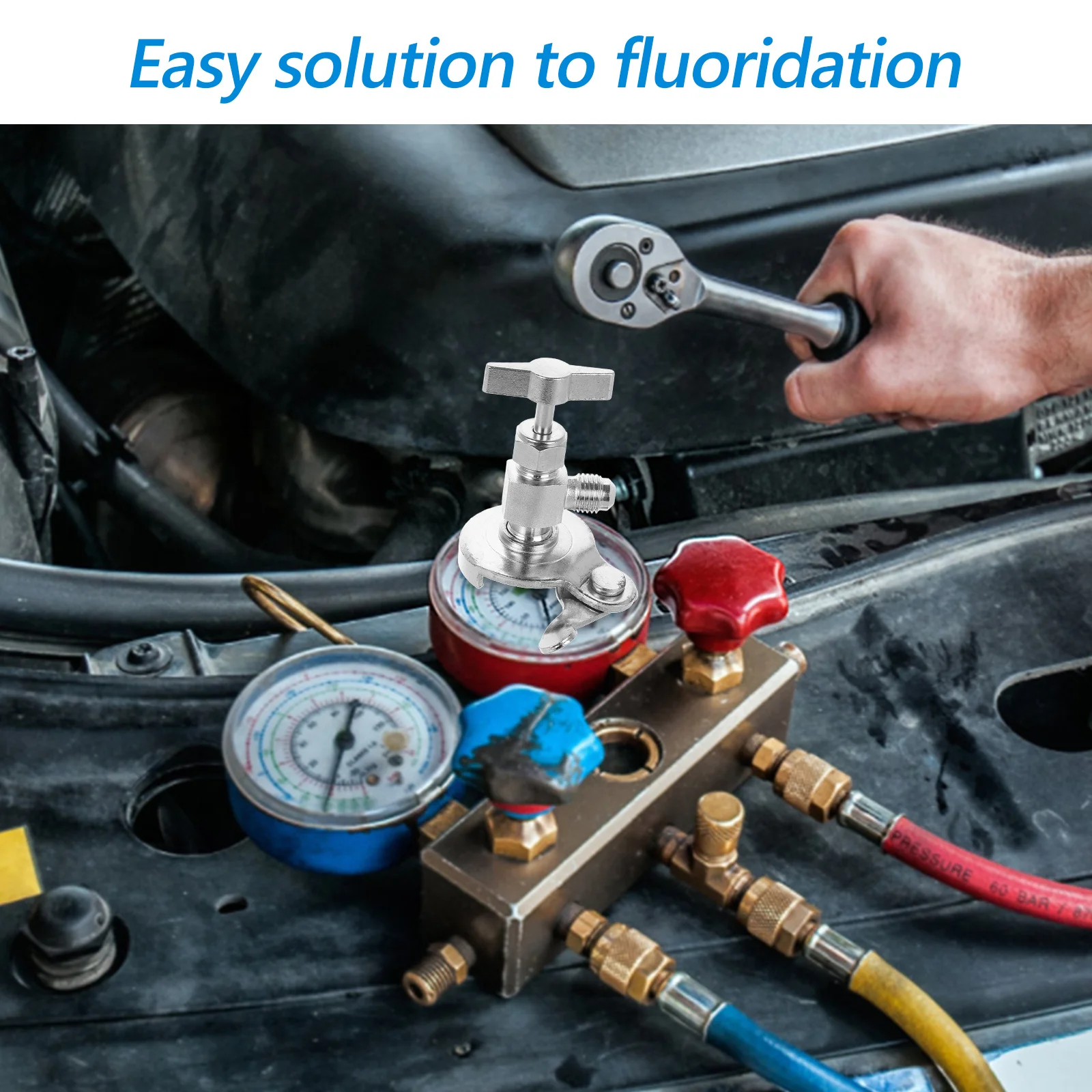 

Refrigerant Can Tap Valve For Conditioner Metal Dispensing Tool Replacement Parts Car Refrigerant Bottle Opener