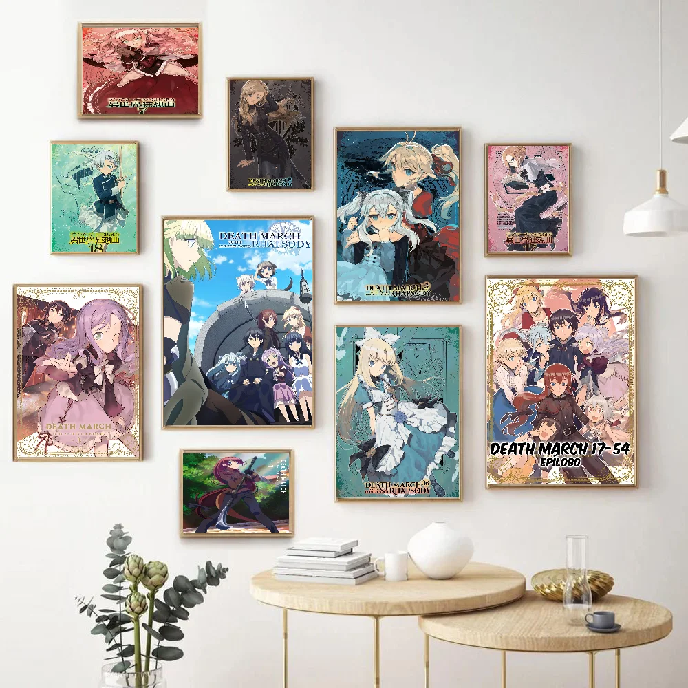 Death March To The Parallel World Rhapsody Self-adhesive Art Poster Whitepaper Prints Posters Artwork Home Decor