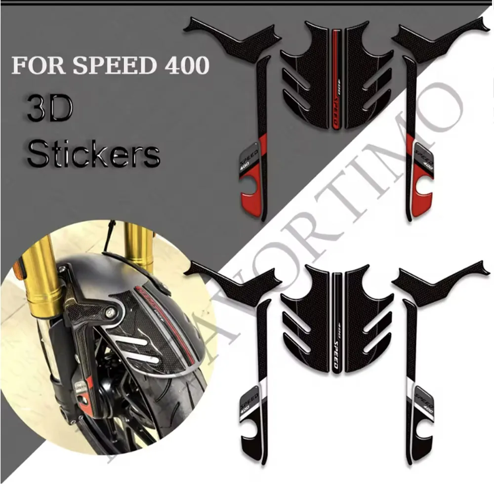 For Triumph speed 400 Protector Tank Pad Side Grips Gas Fuel Oil Kit Knee Fairing Fender Wheels Stickers Decals 2024 2025 2