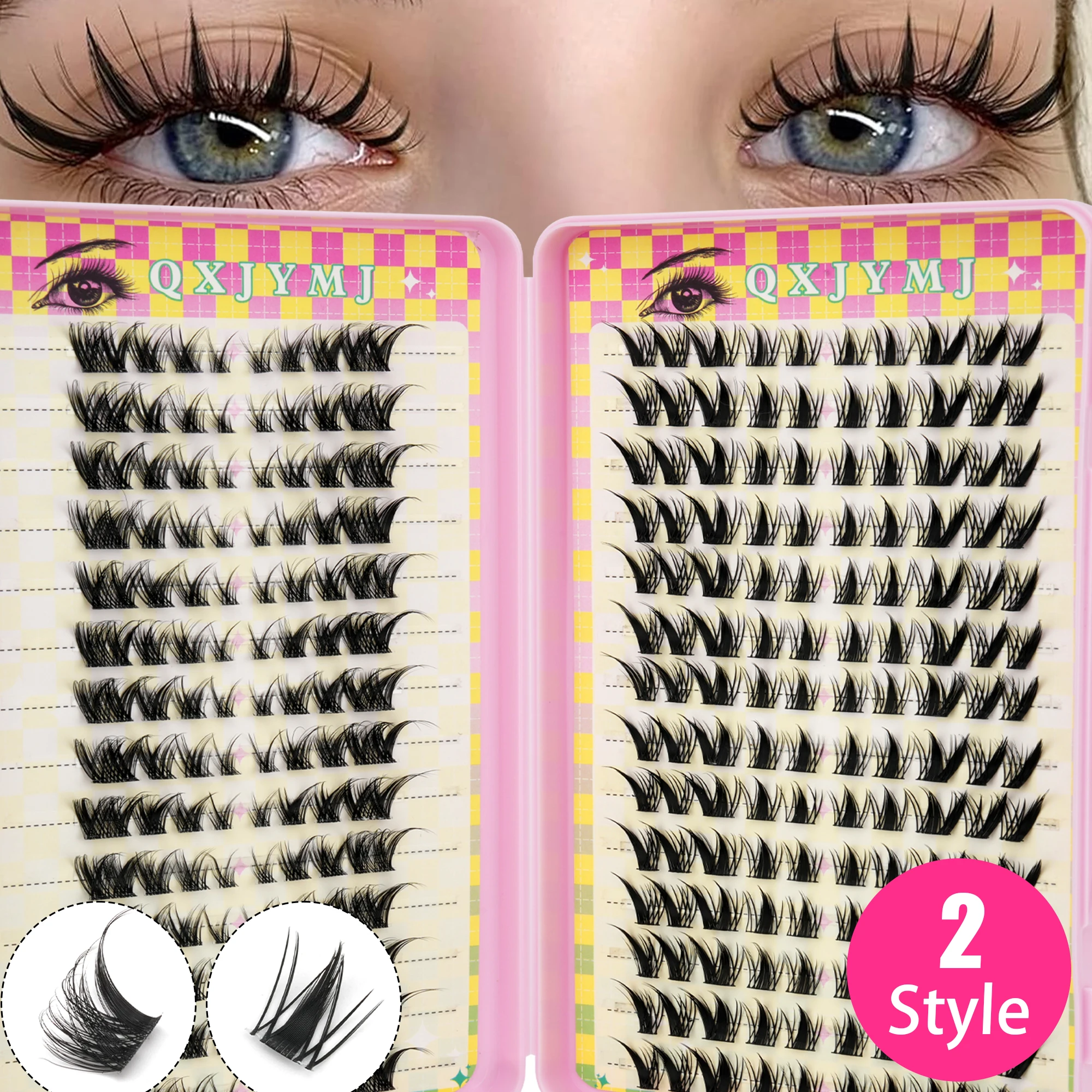Eyelash Extensions - 28 рядов отдельных пучков ресниц, 2