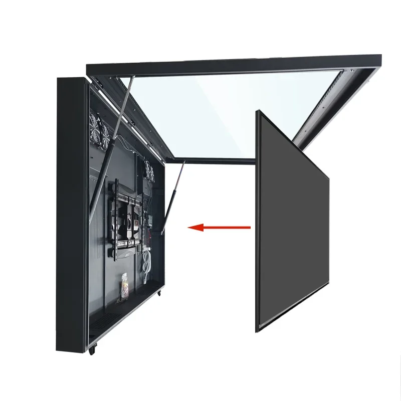 

32 55 100 Inches Outdoor Tv Enclosure Smart Waterproof Tv Outside Shield High Brightness Pool Tv Shell Casing