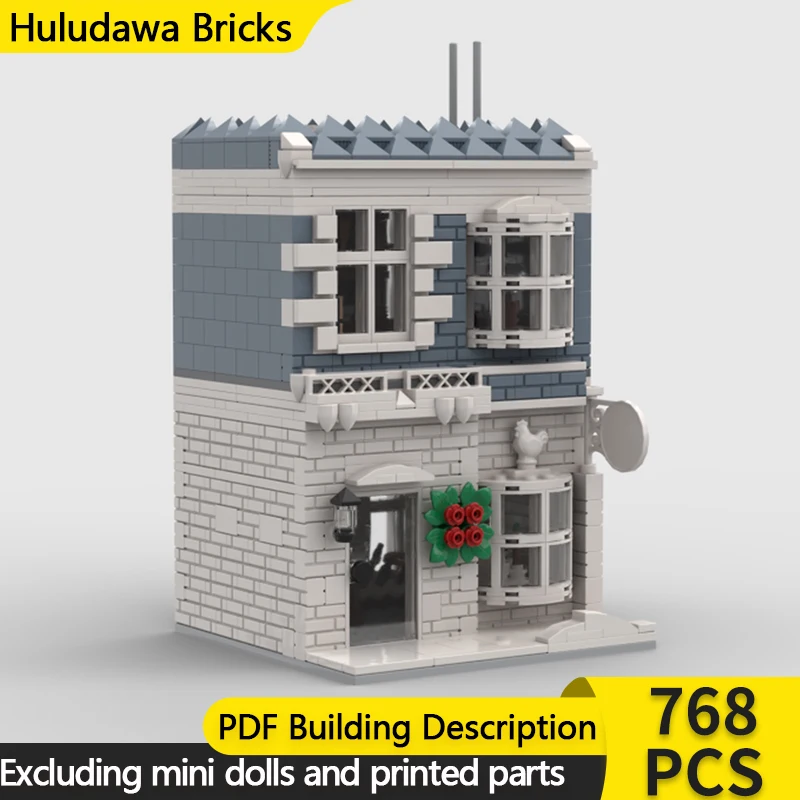 

Модель City Street View MOC, строительные кирпичи, зимняя деревня, художественный магазин, модульная технология, детские праздничные подарки, сборные игрушки, костюм