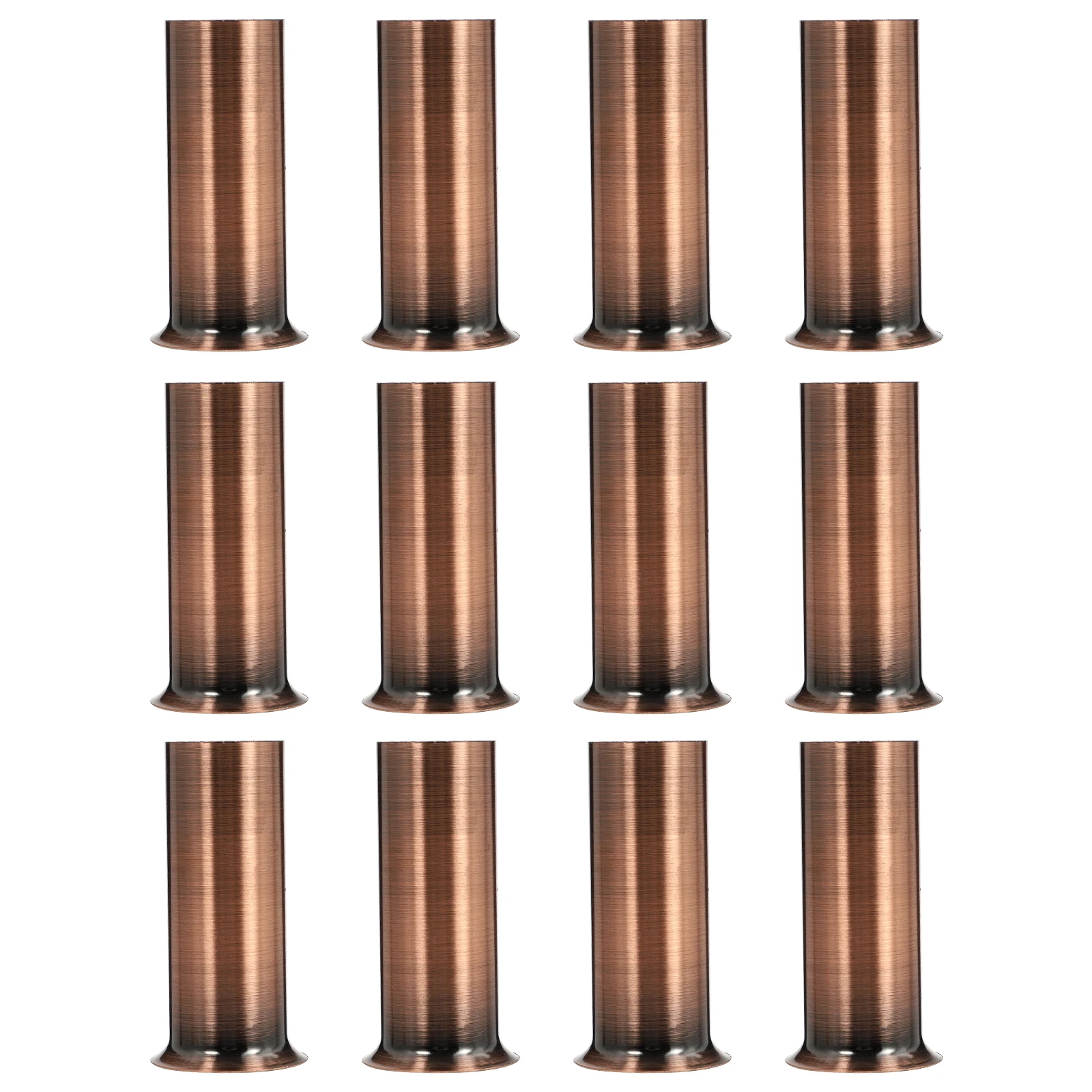 

12Pcs Chandelier Flange Sleeves 30x80mm Red Copper Lighting Parts Base Covers For European Crystal Lamps