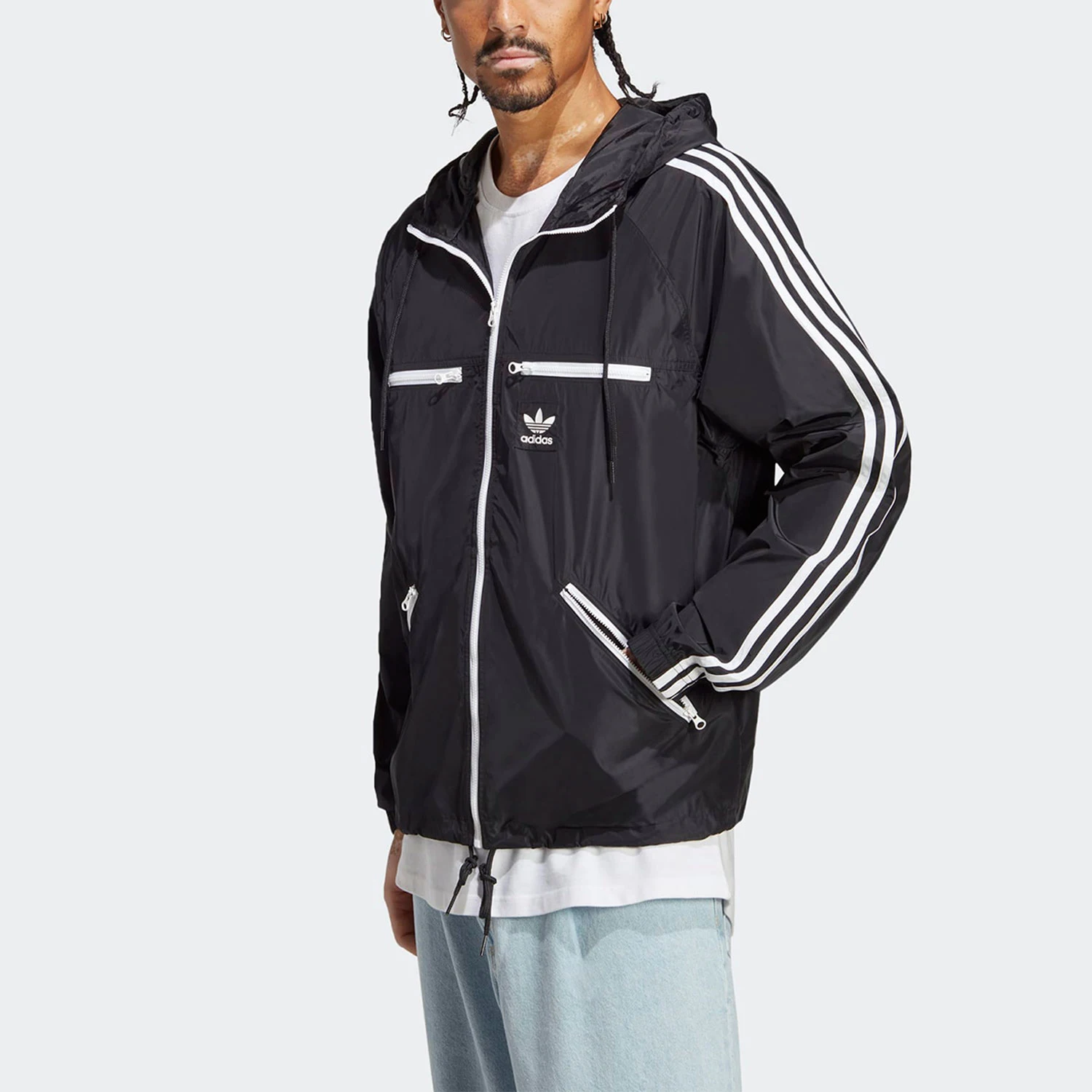 

Adidas Originals Мужская тканая спортивная куртка с капюшоном HS2066