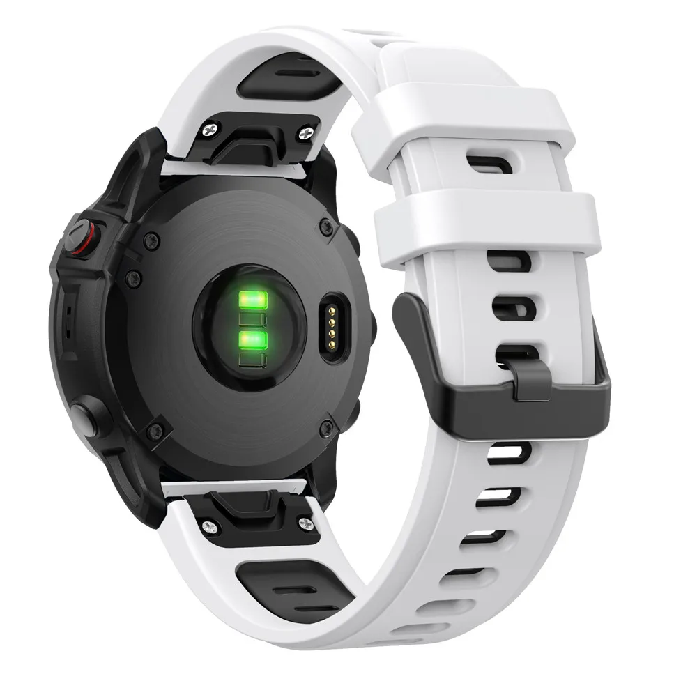 BEHUA 22mm 26mm Ersatzarmband für Garmin Fenix 6X 6X Pro 7X 8X Uhrenarmband mit Easy Fit Schnellverschluss Uhrenarmband Correa – Detail 9
