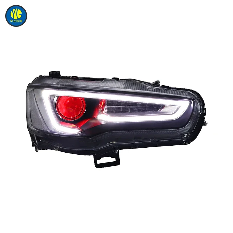 

YU GUANG for Mitsubishi Lancer 2009-2016 Car Light Accessories Headlight EVO Upgrade LED Headlamp Head Light DRL Head Lamp