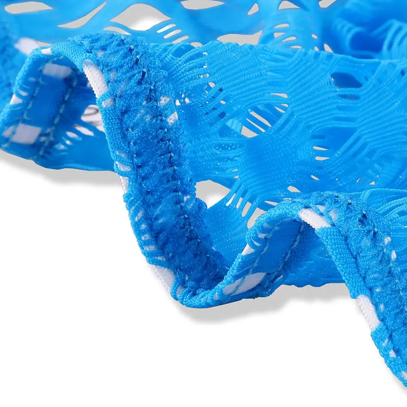 Large Mesh Men's Underwear Japanese Sexy Gay Hollow Semi-transparent Bikini U Convex Breathable Fishing Net Triangle Pants Male