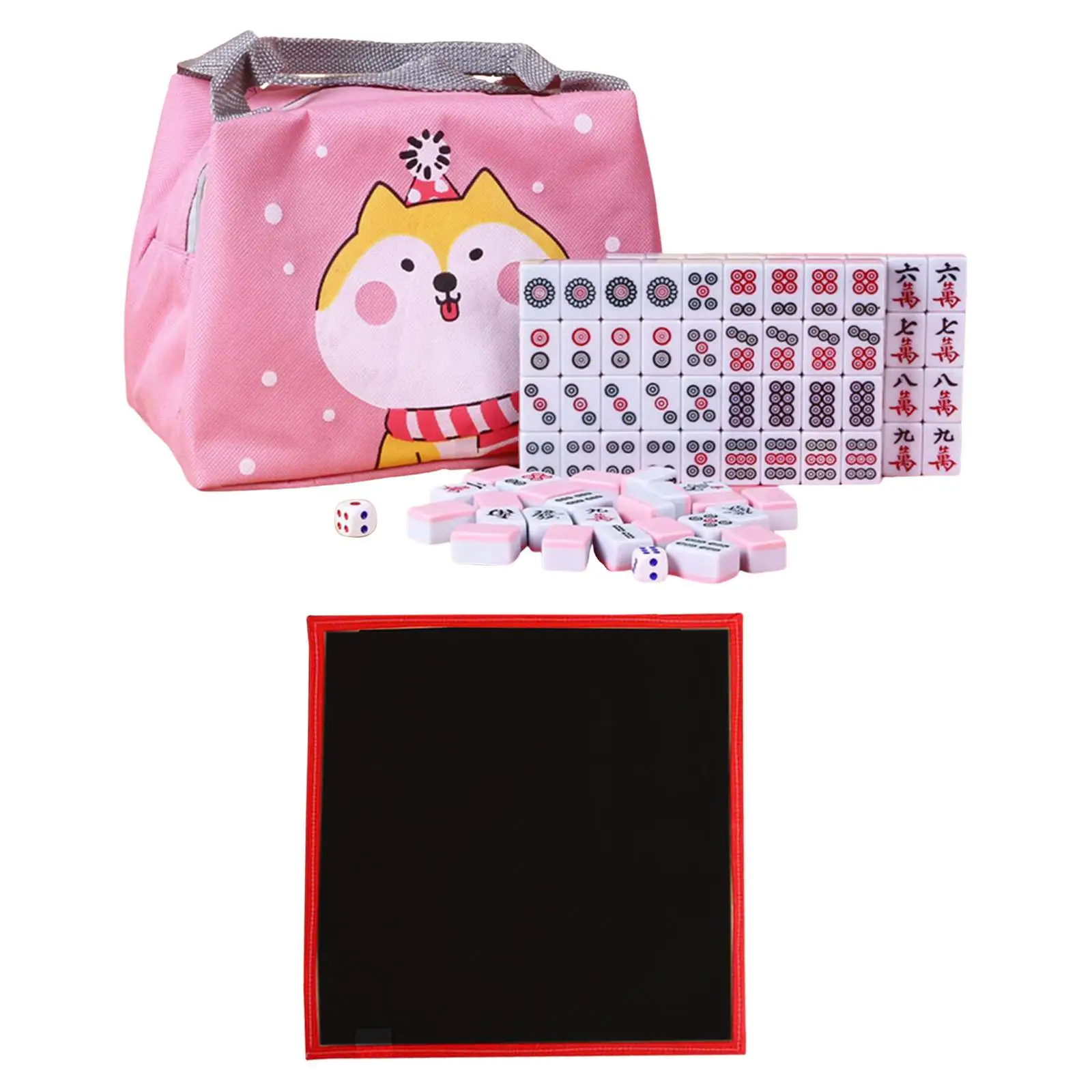 portable-mini-mah-jong-game-set-with-small-tablecloth-tiles-game-for-travel-party-home