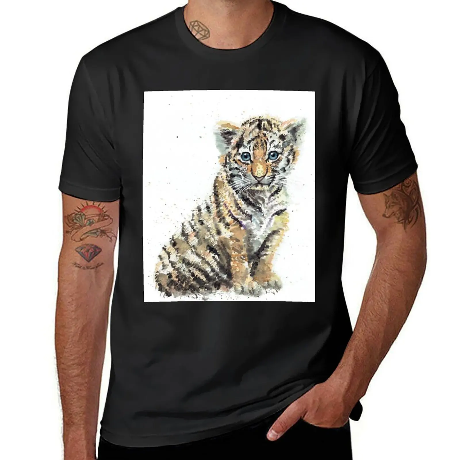 Tiger T-Shirt customs design your own anime clothes blanks funny t shirts for men