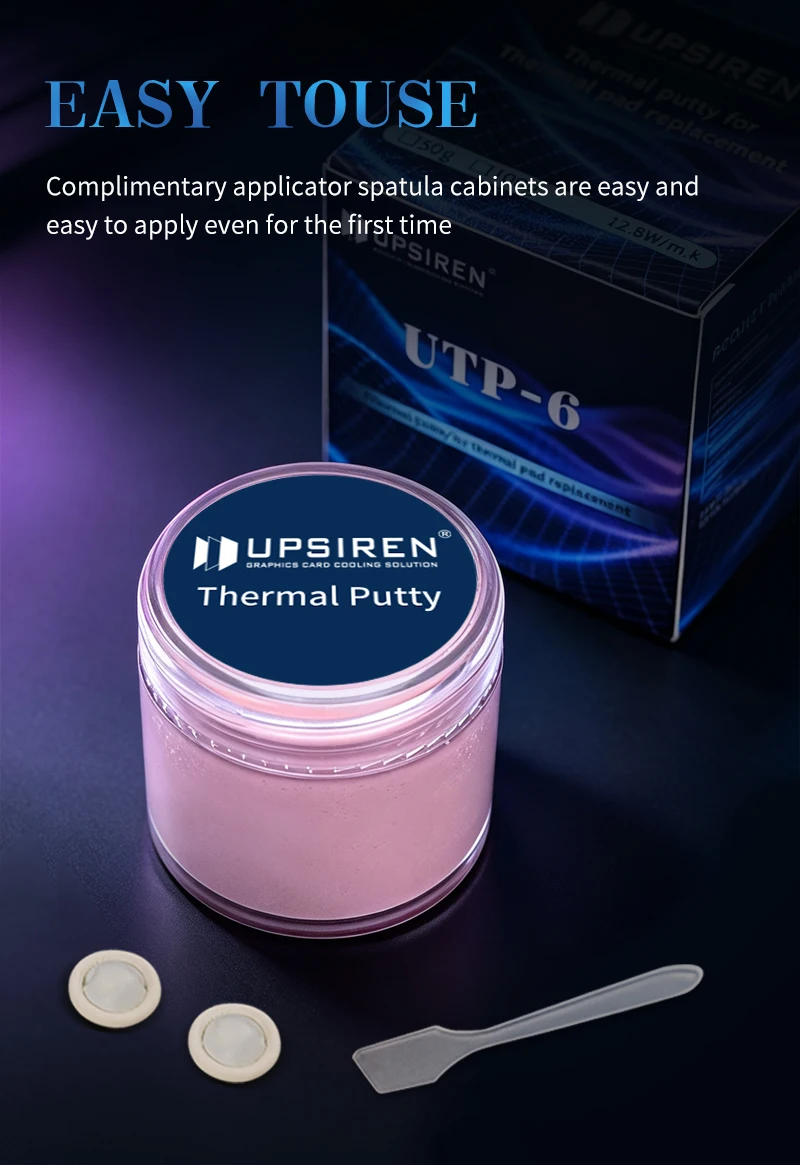 UPSIREN UTP-6 UTP-8 UTP-X Für VGA GPU IC Prozessor Thermal Pad Ersatz Wärme Blockieren Kitt Thermische Kitt Schnelle Kühlung – Detail 5