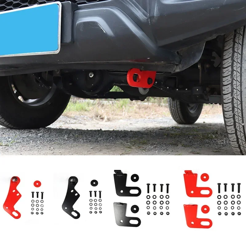 Car Towing Bars Kit For Suzuki Jimny 2019 2020 2021 2022 2023 2024 Front Rear Bumper Bar Towing Trailer Hook Accessories